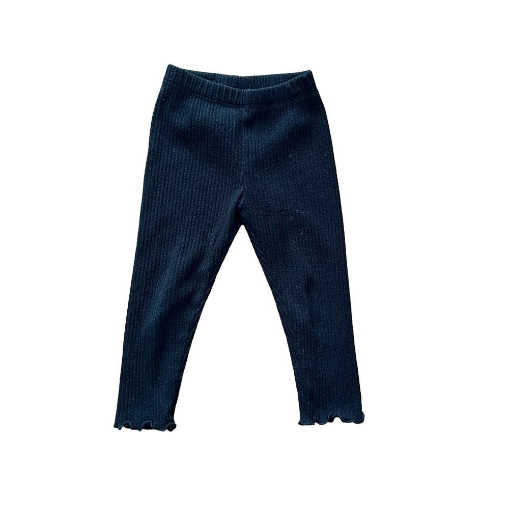 🍭6/$30 Cat & Jack Black Ribbed Toddled Girl Kids Leggings -2T